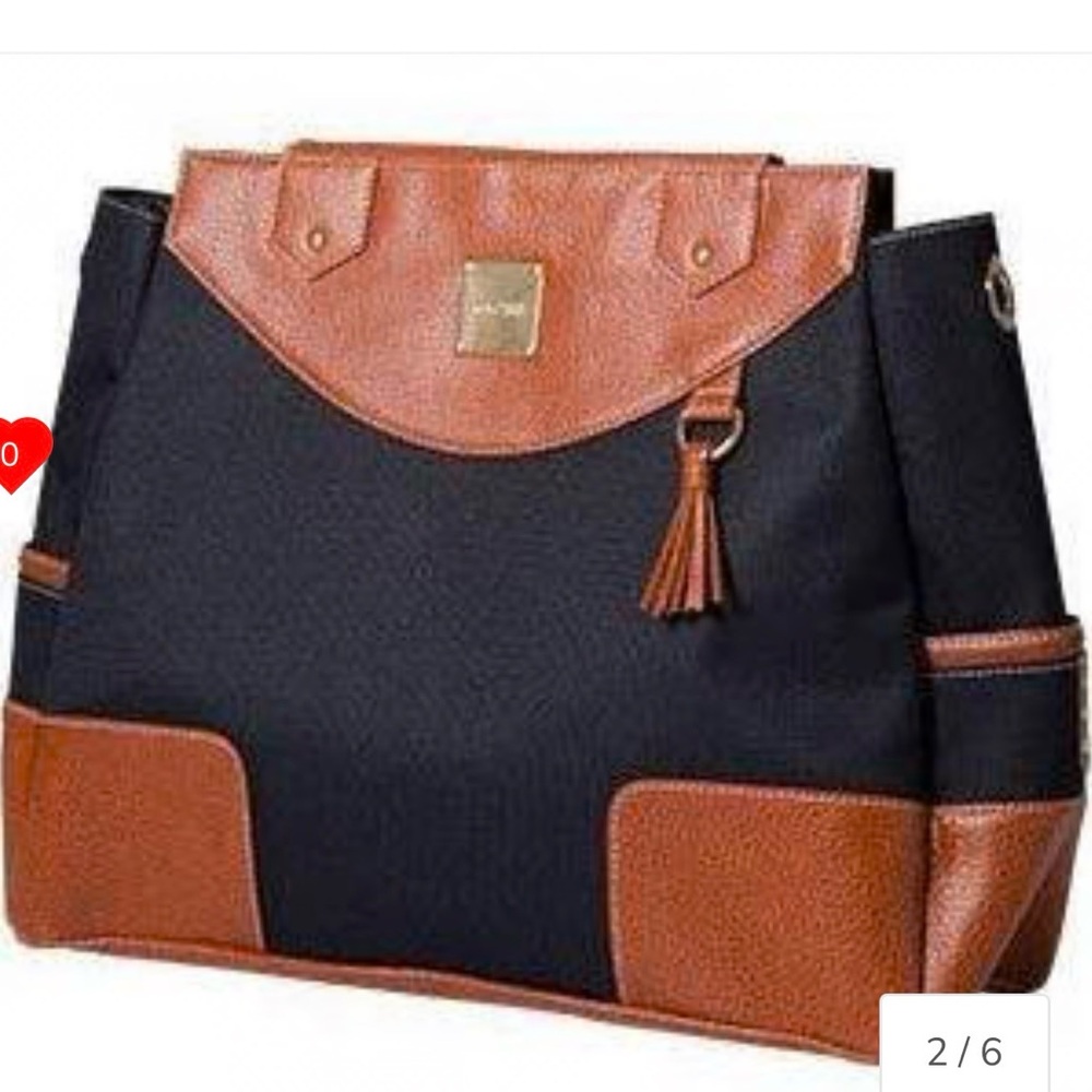 Miche Black and Tan Tote Bag
